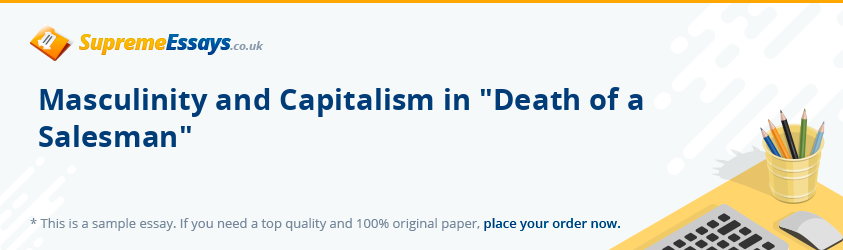 Masculinity and Capitalism in 