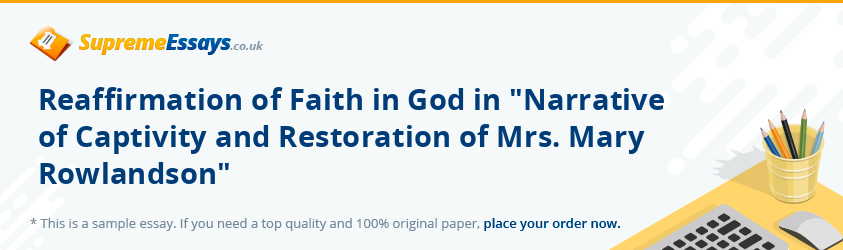 Reaffirmation of Faith in God in 